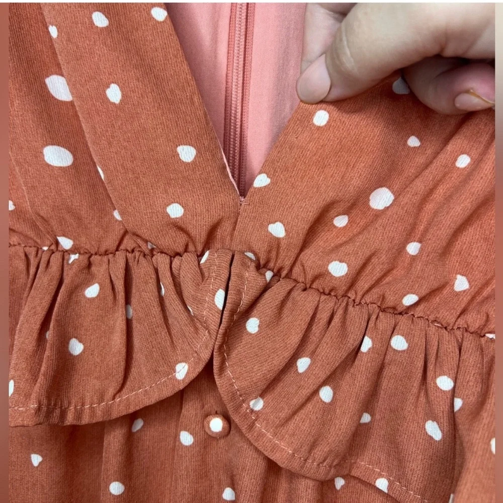 Wild Honey - Polka Dot Mini Dress - Size Medium - Picture 6 of 10